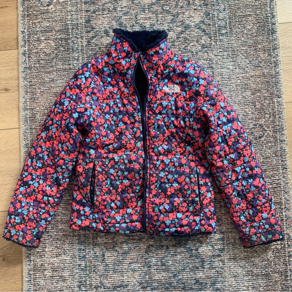 The North Face Kids Floral Puffer Jacket (Reversible)